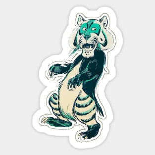 The Amazed Tiger Sticker